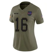 Olive Women's Trent Sherfield Buffalo Bills Limited 2025 Salute to Service Jersey