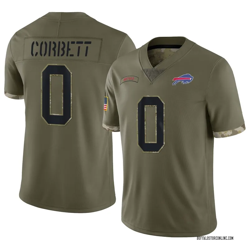 Olive Youth Austin Corbett Buffalo Bills Limited 2022 Salute To Service Jersey