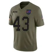 Olive Youth Ben VanSumeren Buffalo Bills Limited 2025 Salute to Service Jersey
