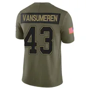 Olive Youth Ben VanSumeren Buffalo Bills Limited 2025 Salute to Service Jersey
