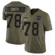 Olive Youth Bruce Smith Buffalo Bills Limited 2025 Salute to Service Jersey