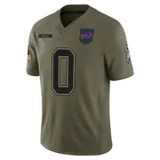 Olive Youth Demetrius Flannigan-Fowles Buffalo Bills Limited 2025 Salute to Service Jersey