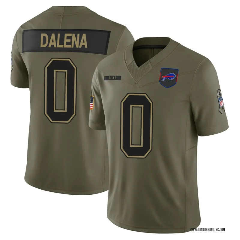 Olive Youth Mac Dalena Buffalo Bills Limited 2025 Salute to Service Jersey