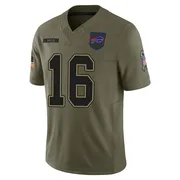 Olive Youth Trent Sherfield Buffalo Bills Limited 2025 Salute to Service Jersey