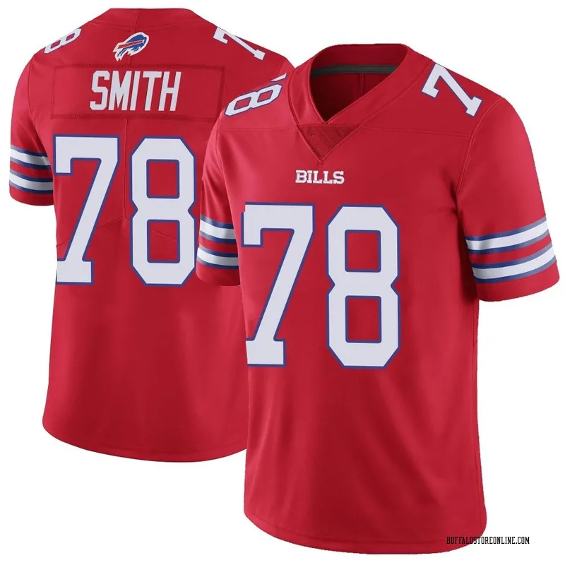 Red Men's Bruce Smith Buffalo Bills Limited Color Rush Vapor Untouchable Jersey