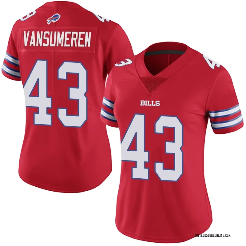 Red Women's Ben VanSumeren Buffalo Bills Limited Color Rush Vapor Untouchable Jersey