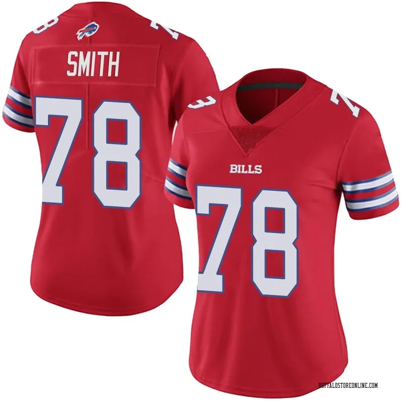Red Women's Bruce Smith Buffalo Bills Limited Color Rush Vapor Untouchable Jersey