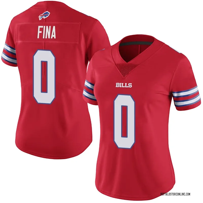 Red Women's Bruno Fina Buffalo Bills Limited Color Rush Vapor Untouchable Jersey