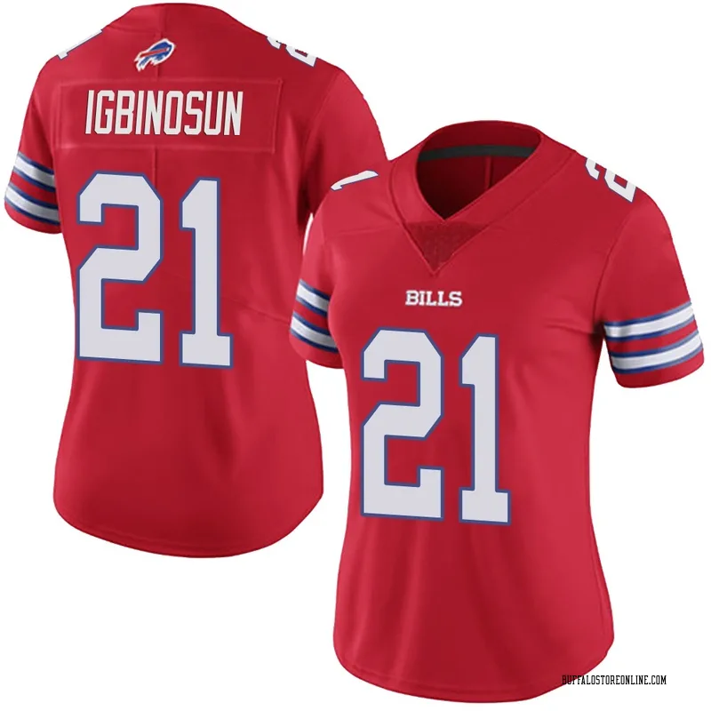 Red Women's Davison Igbinosun Buffalo Bills Limited Color Rush Vapor Untouchable Jersey