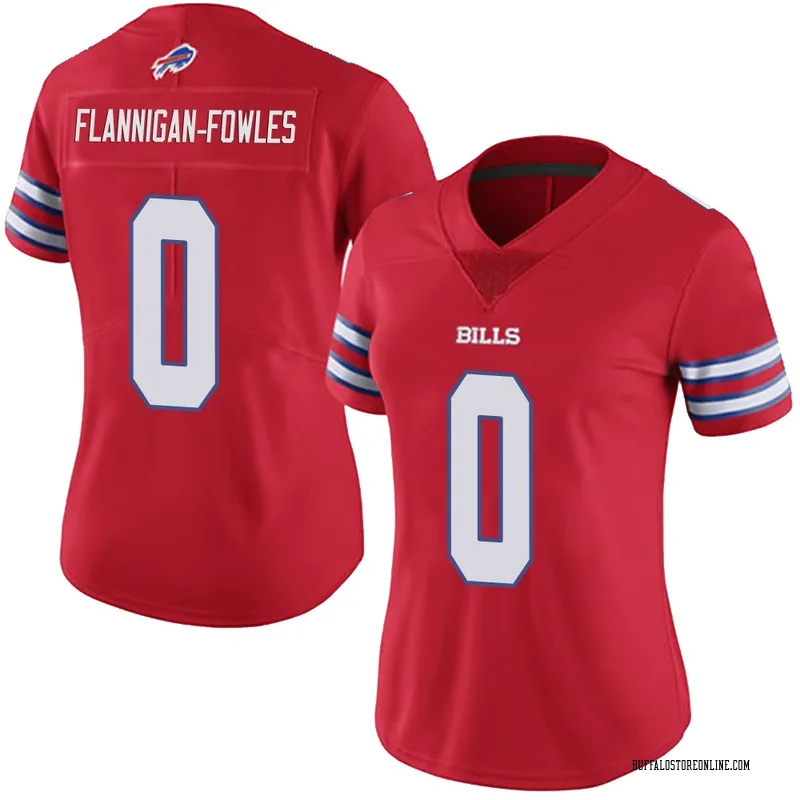 Red Women's Demetrius Flannigan-Fowles Buffalo Bills Limited Color Rush Vapor Untouchable Jersey