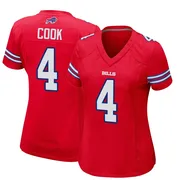 Red Women's James Cook Buffalo Bills Game Alternate Jersey