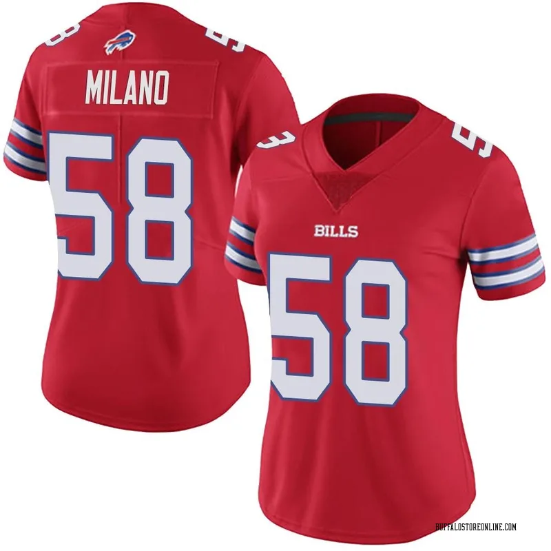 Red Women's Matt Milano Buffalo Bills Limited Color Rush Vapor Untouchable Jersey