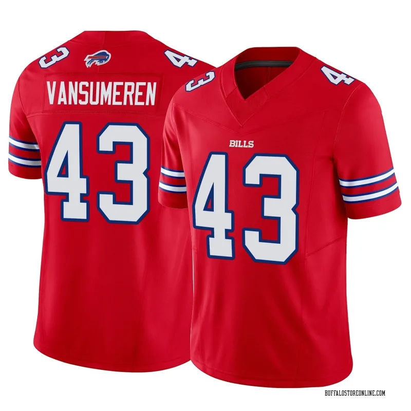 Red Youth Ben VanSumeren Buffalo Bills Limited Vapor F.U.S.E. Jersey