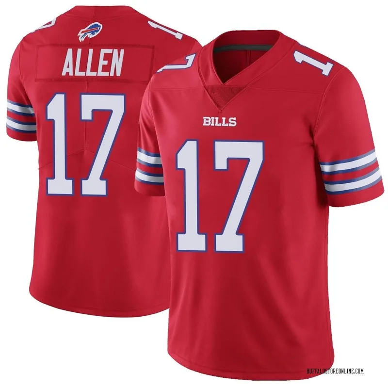 Red Youth Josh Allen Buffalo Bills Limited Color Rush Vapor Untouchable Jersey