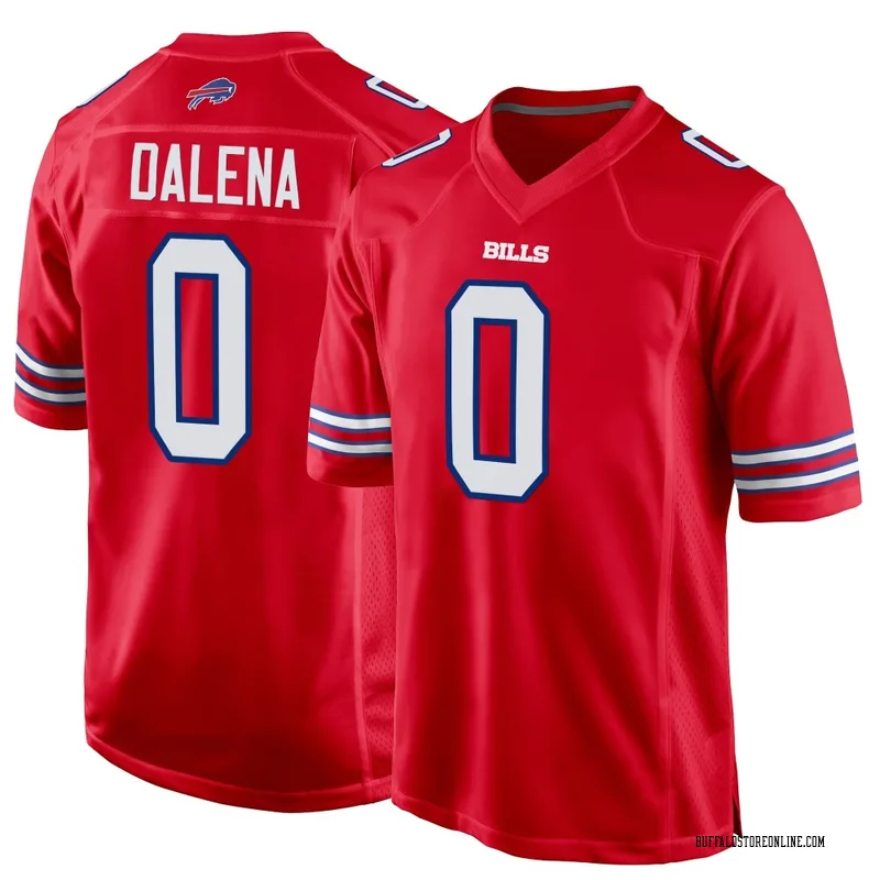 Red Youth Mac Dalena Buffalo Bills Game Alternate Jersey