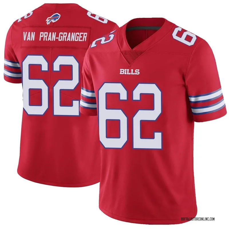 Red Youth Sedrick Van Pran-Granger Buffalo Bills Limited Color Rush Vapor Untouchable Jersey