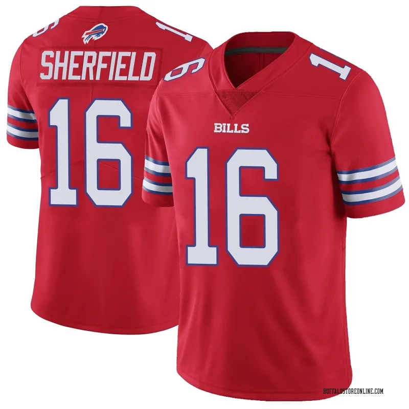 Red Youth Trent Sherfield Buffalo Bills Limited Color Rush Vapor Untouchable Jersey