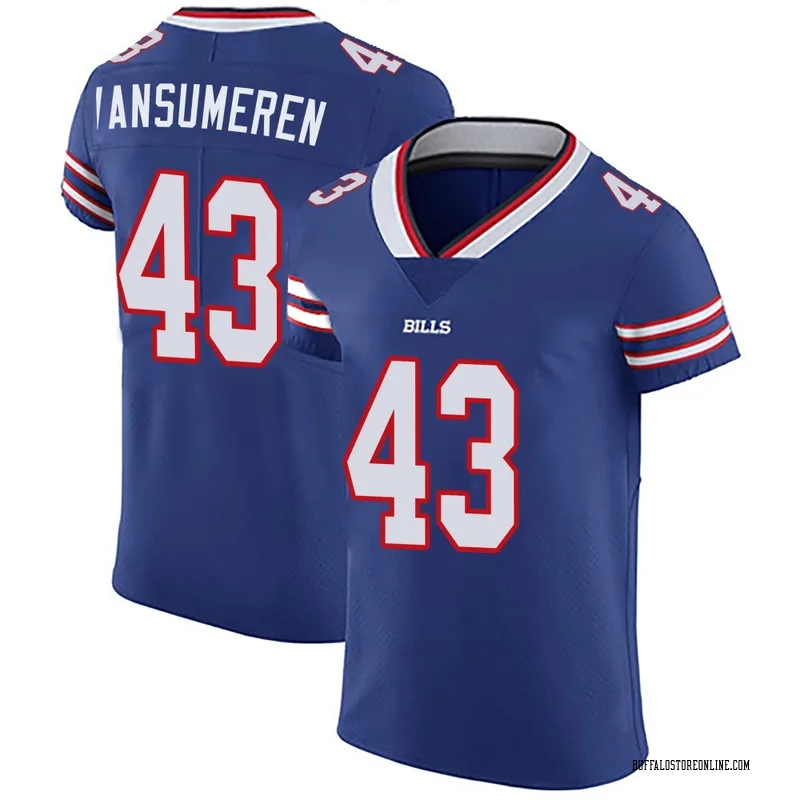Royal Blue Men's Ben VanSumeren Buffalo Bills Elite Team Color Vapor Untouchable Jersey
