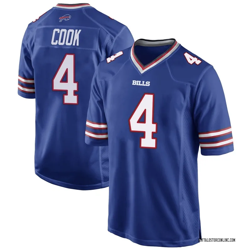 Royal Blue Men's James Cook Buffalo Bills Game Team Color Jersey