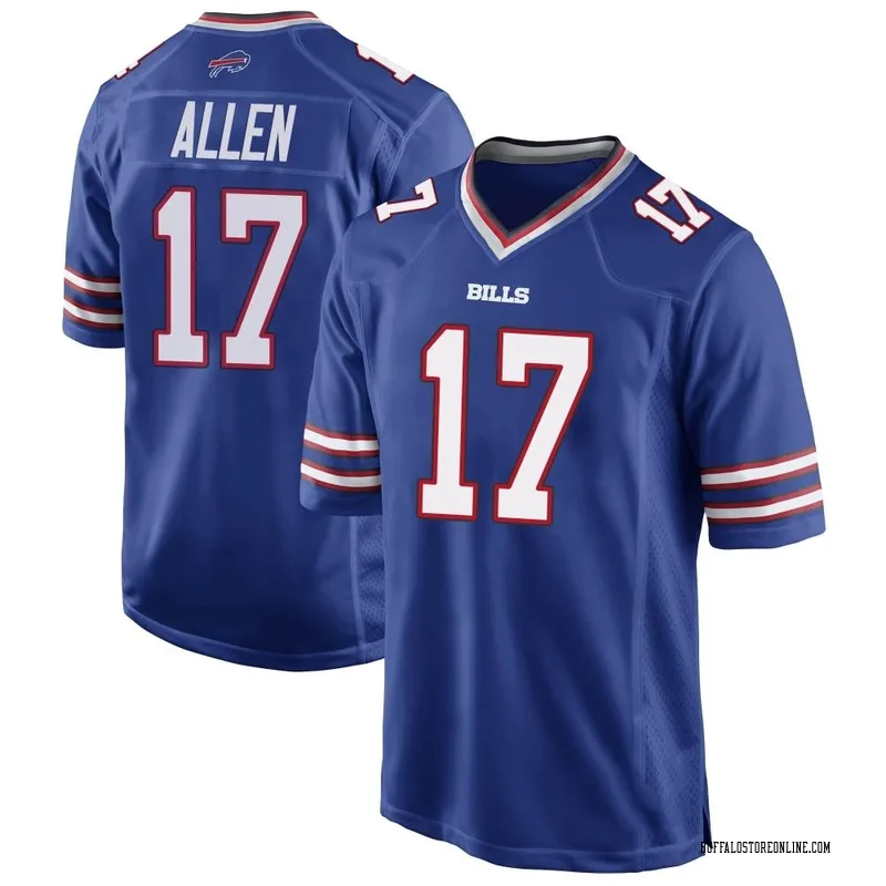 Royal Blue Men's Josh Allen Buffalo Bills Game Team Color Jersey