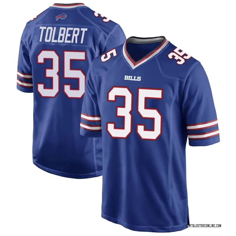 Royal Blue Men's Mike Tolbert Buffalo Bills Game Team Color Jersey