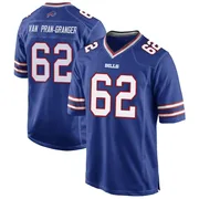 Royal Blue Men's Sedrick Van Pran-Granger Buffalo Bills Game Team Color Jersey