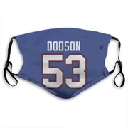 Royal Blue Tyrel Dodson Buffalo Bills Washable & Reusable Face Mask With PM2.5 Filter