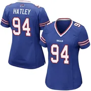 Royal Blue Women's Rickey Hatley Buffalo Bills Game Team Color Jersey
