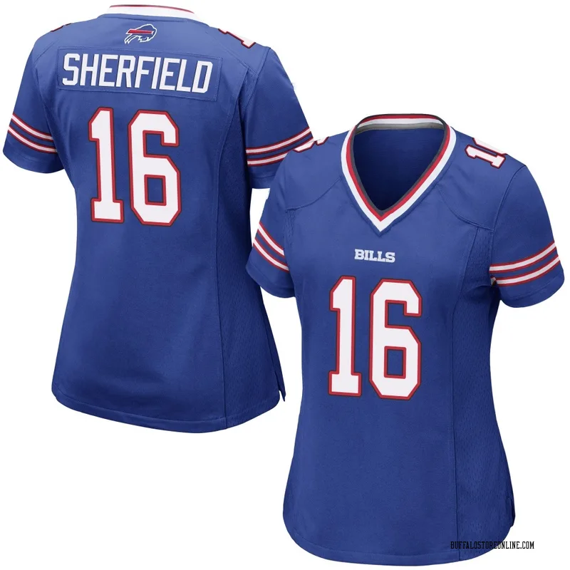 Royal Blue Women's Trent Sherfield Buffalo Bills Game Team Color Jersey
