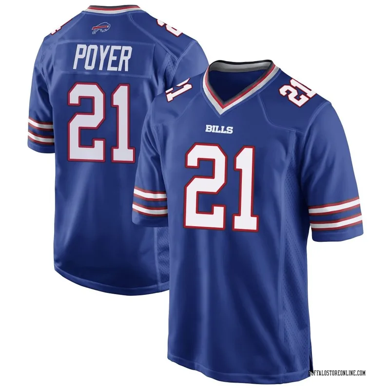 Royal Blue Youth Jordan Poyer Buffalo Bills Game Team Color Jersey