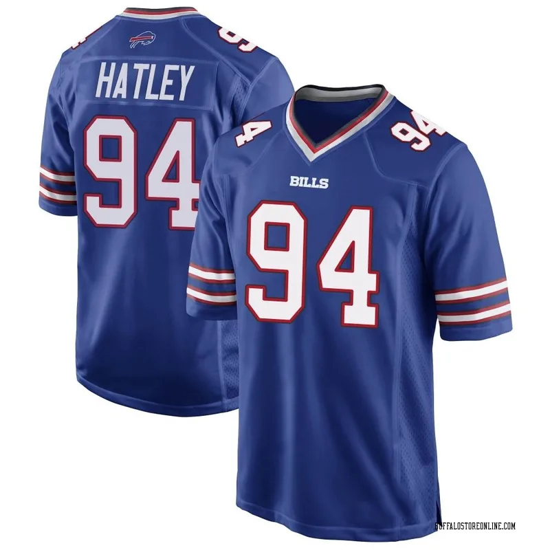 Royal Blue Youth Rickey Hatley Buffalo Bills Game Team Color Jersey