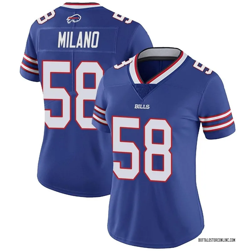 Royal Women's Matt Milano Buffalo Bills Limited Team Color Vapor Untouchable Jersey