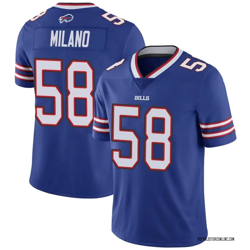 Royal Youth Matt Milano Buffalo Bills Limited Team Color Vapor Untouchable Jersey