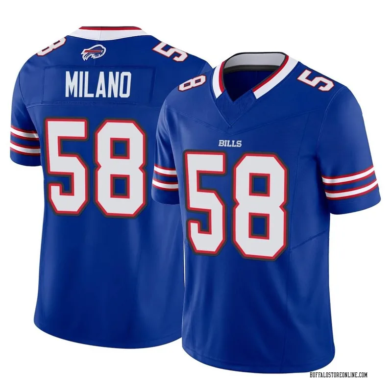 Royal Youth Matt Milano Buffalo Bills Limited Vapor F.U.S.E. Jersey