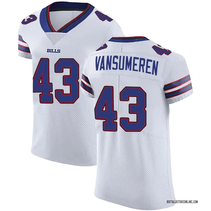 White Men's Ben VanSumeren Buffalo Bills Elite Vapor Untouchable Jersey