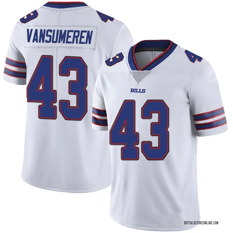White Men's Ben VanSumeren Buffalo Bills Limited Color Rush Vapor Untouchable Jersey