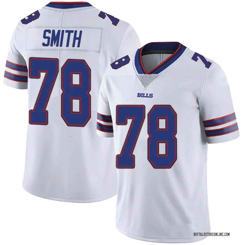 White Men's Bruce Smith Buffalo Bills Limited Color Rush Vapor Untouchable Jersey