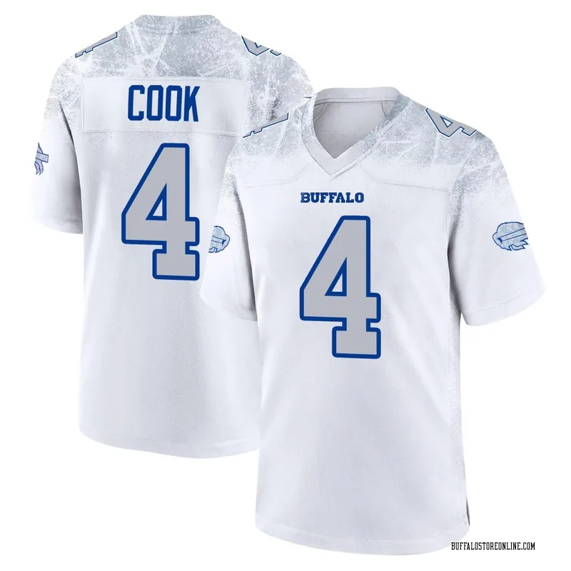 White Men's James Cook Buffalo Bills Game 2025 Rivalries Collection Jersey