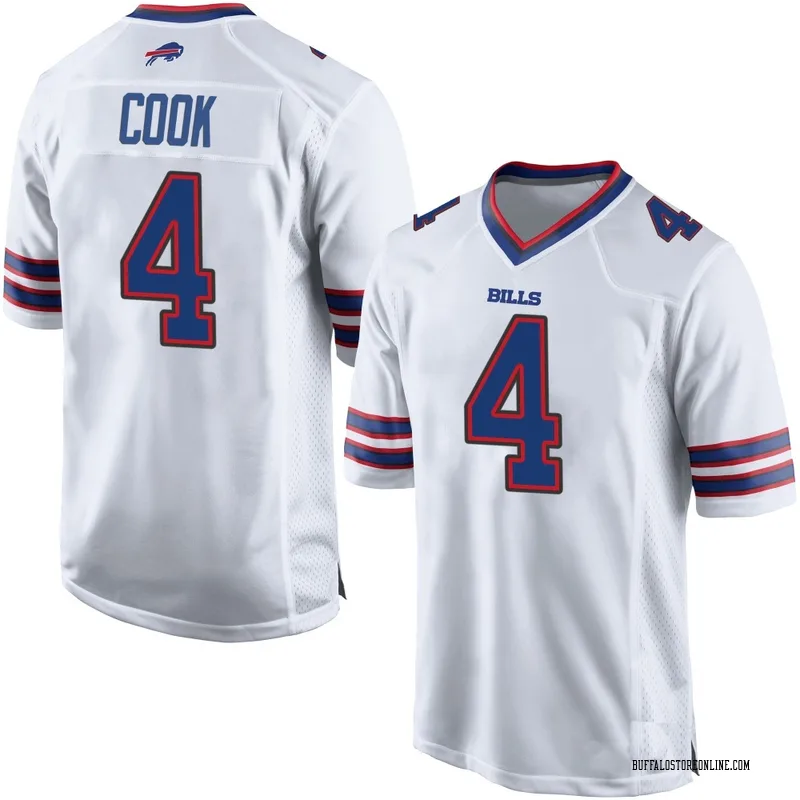 White Men's James Cook Buffalo Bills Game Jersey