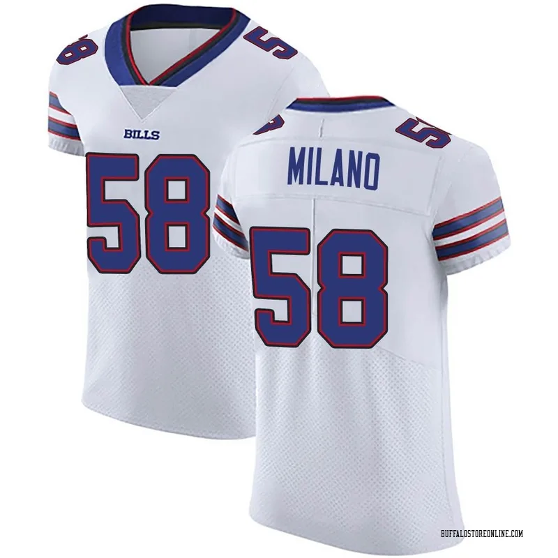White Men's Matt Milano Buffalo Bills Elite Vapor Untouchable Jersey