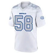 White Men's Matt Milano Buffalo Bills Game 2025 Rivalries Collection Jersey