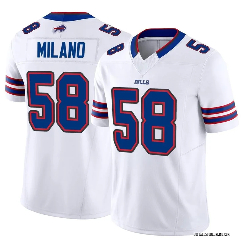 White Men's Matt Milano Buffalo Bills Limited Vapor F.U.S.E. Jersey