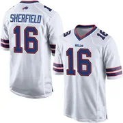 White Men's Trent Sherfield Buffalo Bills Game Jersey