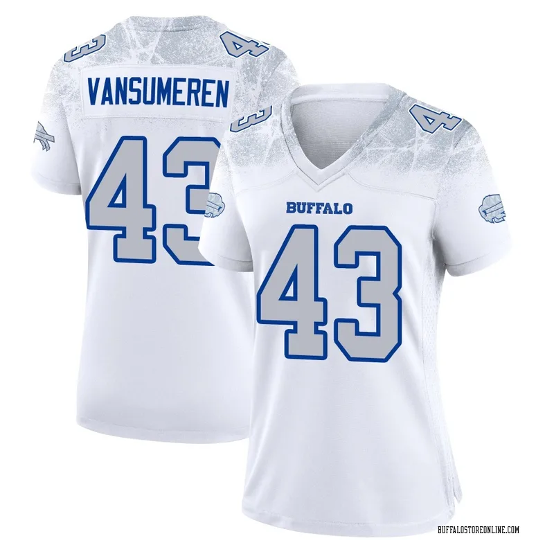 White Women's Ben VanSumeren Buffalo Bills Game 2025 Rivalries Collection Jersey