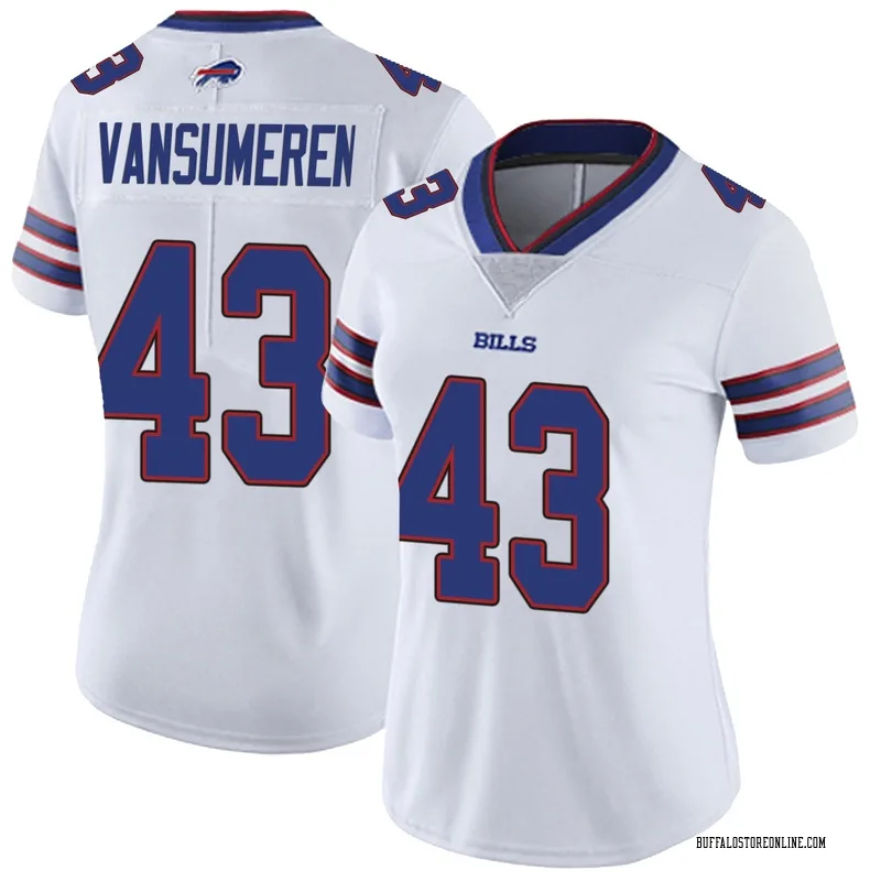 White Women's Ben VanSumeren Buffalo Bills Limited Color Rush Vapor Untouchable Jersey