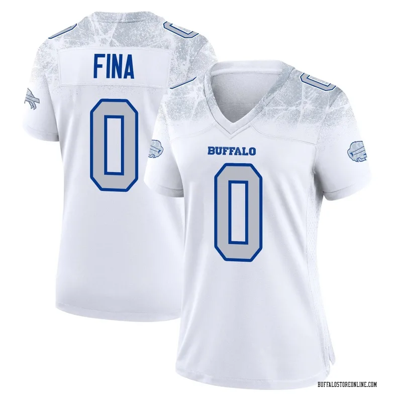 White Women's Bruno Fina Buffalo Bills Game 2025 Rivalries Collection Jersey