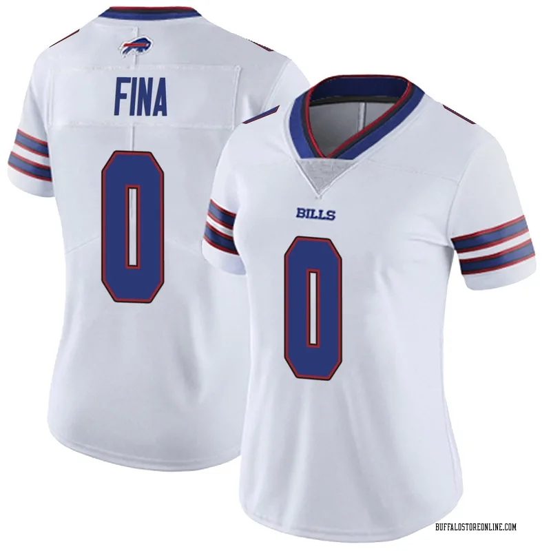 White Women's Bruno Fina Buffalo Bills Limited Color Rush Vapor Untouchable Jersey