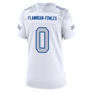 White Women's Demetrius Flannigan-Fowles Buffalo Bills Game 2025 Rivalries Collection Jersey