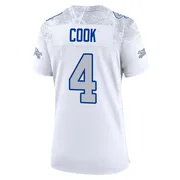 White Women's James Cook Buffalo Bills Game 2025 Rivalries Collection Jersey