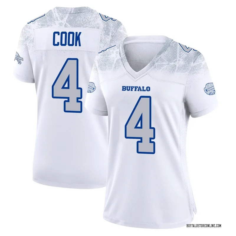 White Women's James Cook Buffalo Bills Game 2025 Rivalries Collection Jersey